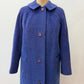 1950s Vintage Purple and Teal Wool Dress Swing Coat