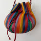 1980s Vintage Hot Air Balloon Leather Pouch Crossbody Purse by Brio!