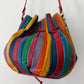 1980s Vintage Hot Air Balloon Leather Pouch Crossbody Purse by Brio!