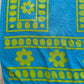 Late 1960s - early 1970s Vintage Sunflower by Cannon Bedspread Tapestry Blanket - Full Size