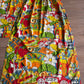 1960s - 1970s Vintage Pair of Iconic Groovy Flower Power Hippie Cotton Curtains
