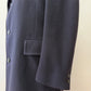 1960s Vintage Pure 100% Mongolian Cashmere Navy Blue Dress Coat
