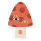 Mushroom Blink Sticker | Isatopia