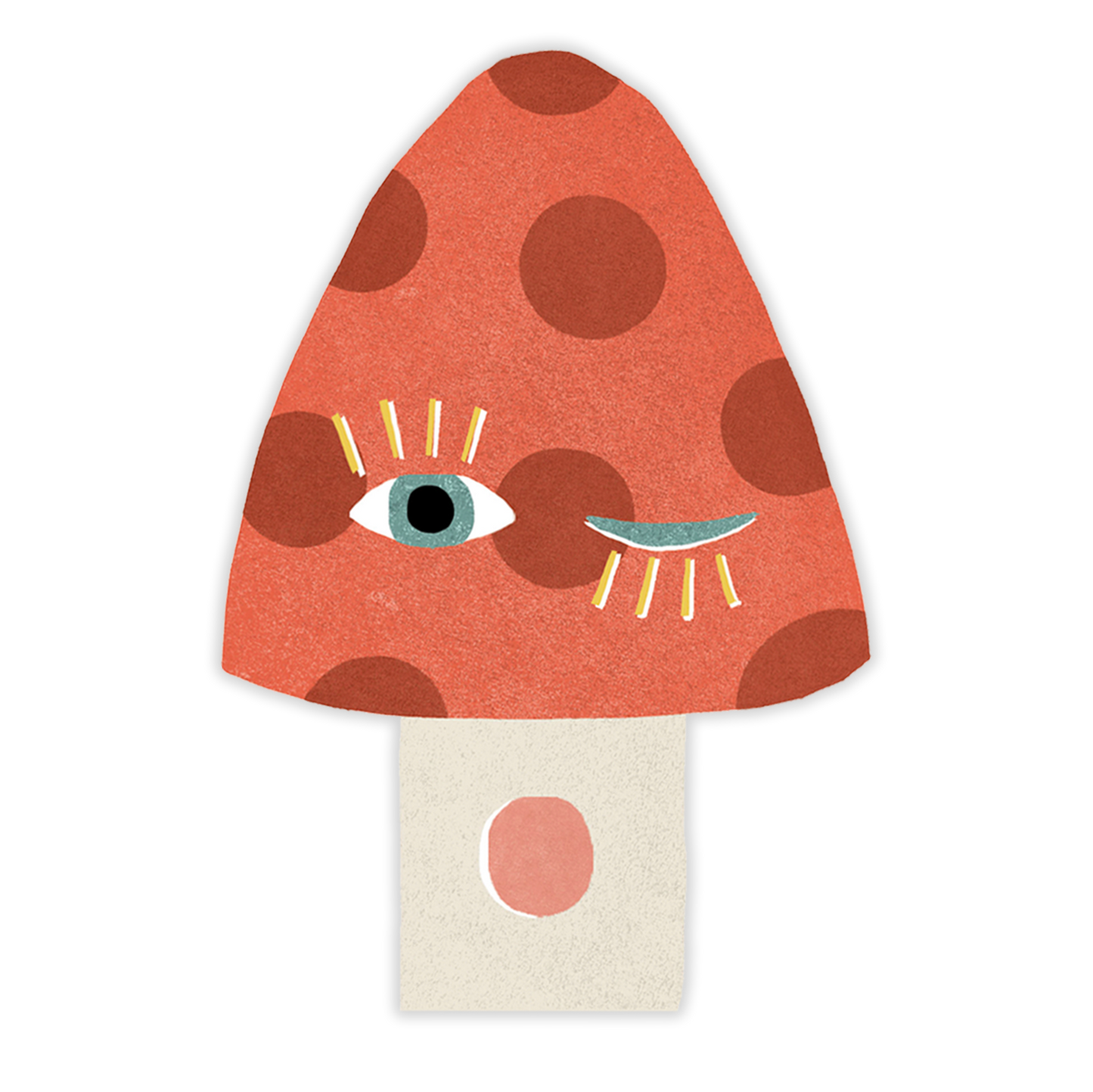 Mushroom Blink Sticker | Isatopia