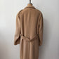 1970s Vintage Wide Lapel Lakeland Camel Wool Dress Coat