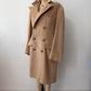 1970s Vintage Wide Lapel Lakeland Camel Wool Dress Coat