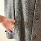 1960s Vintage Gray Harris Tweed Scottish Wool Coat