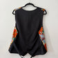 2000's Y2K Vintage Nicole Miller Novelty Print Basketball Vest 100% Silk