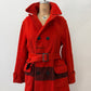 1950s Vintage Hudson Bay Red and Back Point Stripe Blanket Jacket Coat