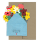 Thank You with Flowers Die Cut Card | Isatopia