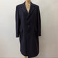 1960s Vintage Pure 100% Mongolian Cashmere Navy Blue Dress Coat