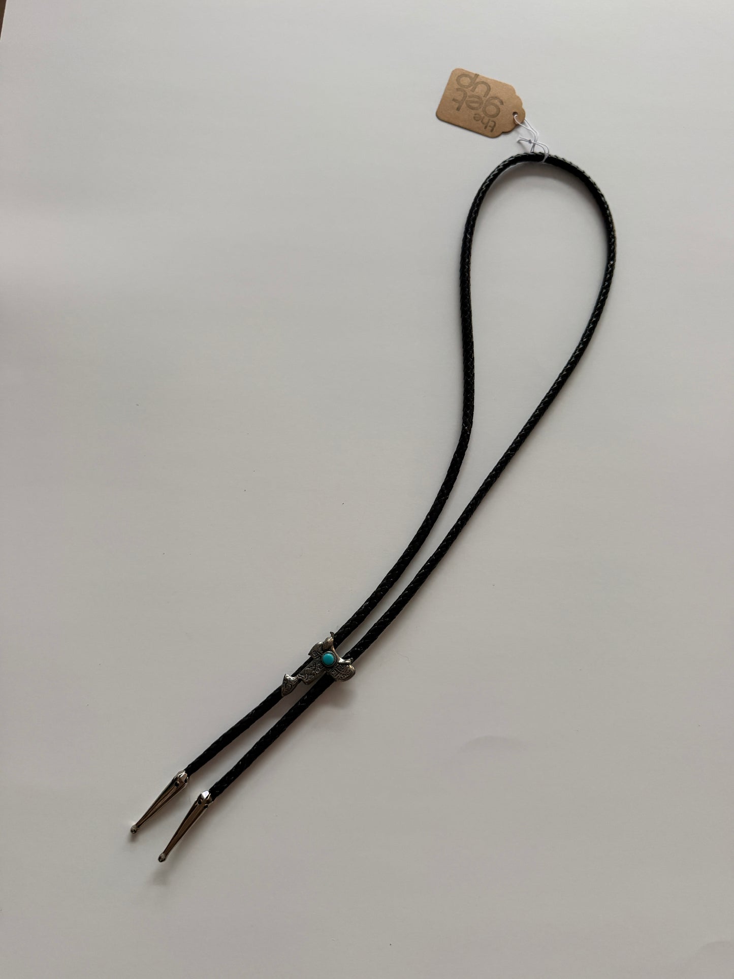 1970s Vintage Saddle Horse Riding Bolo Tie Necklace