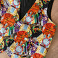 2000's Y2K Vintage Nicole Miller Novelty Print Basketball Vest 100% Silk