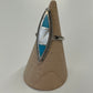 1970s Vintage Turquoise  and Mother of Pearl Inlay Ring - Size 5.5
