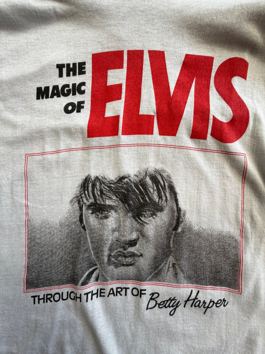1980s Vintage The MAGIC of ELVIS (through the art of Betty Harper) Tee Shirt