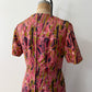 1960s Vintage Mod Abstract Print Shattering Glass A-line Dress