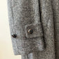 1960s Vintage Gray Harris Tweed Scottish Wool Coat
