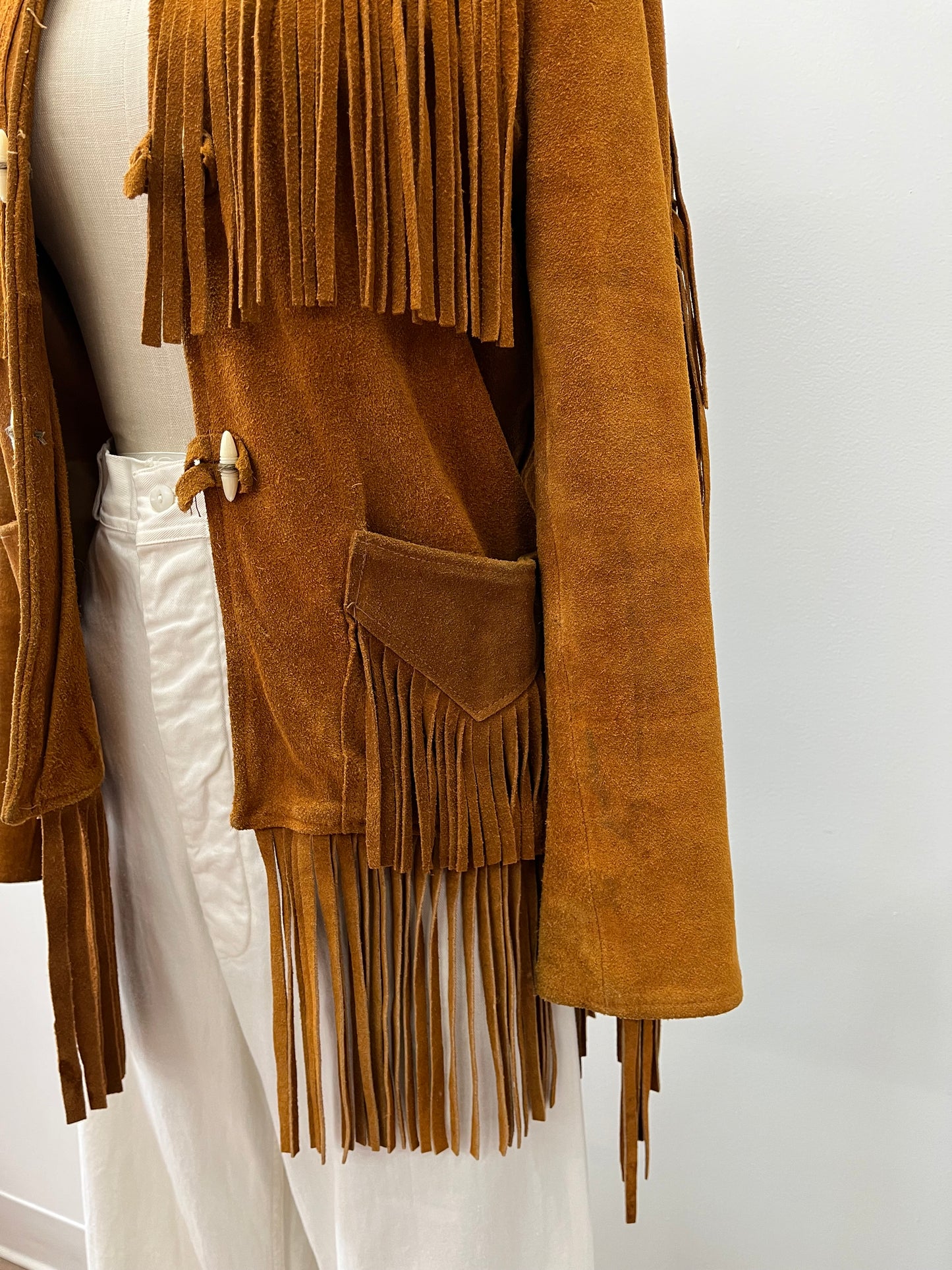 1970's Stunning Suede Fringe Jacket
