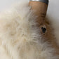 1940s - 1950s Vintage White Maribou Feather Capelet Wrap Old Hollywood Style OSMF