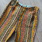 1960s Vintage Handmade Groovy Tapestry Bellbottom Pants - 32" x 28"