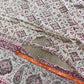 1970s Vintage Indian Cotton Hand Block Printed Uncut Fabric Yardage - Pink / Red -   64" x 98" (#4)