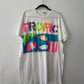 1990s Vintage Neon Tropic Beach T-Shirt - Made in Ireland