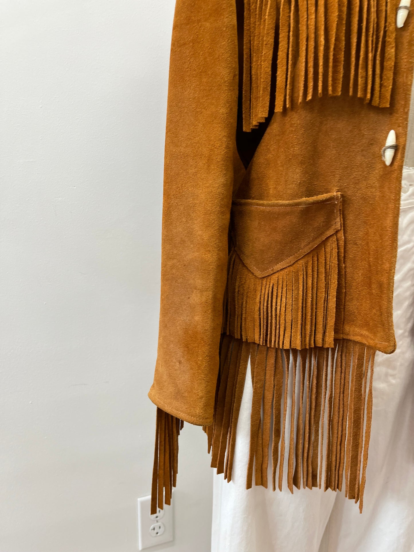 1970's Stunning Suede Fringe Jacket