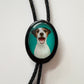 1990s Vintage Jack Russell Dog Bolo Tie Necklace