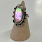 1970s Vintage Mother of Pearl Leaf Southwest Ring - Size 6.5