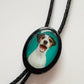 1990s Vintage Jack Russell Dog Bolo Tie Necklace