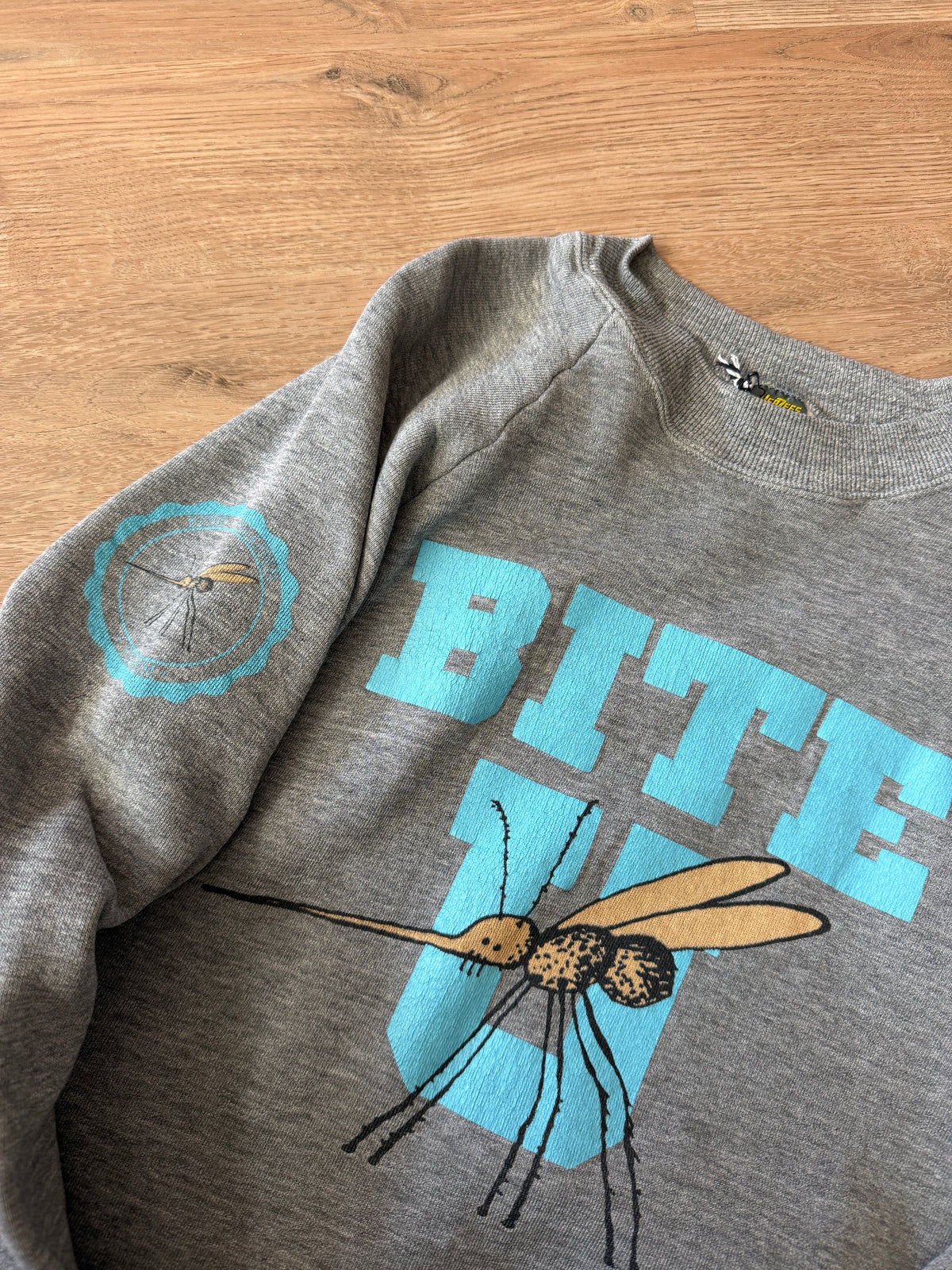 1980s Vintage "Bite U" Mosquito University Funny Crewneck