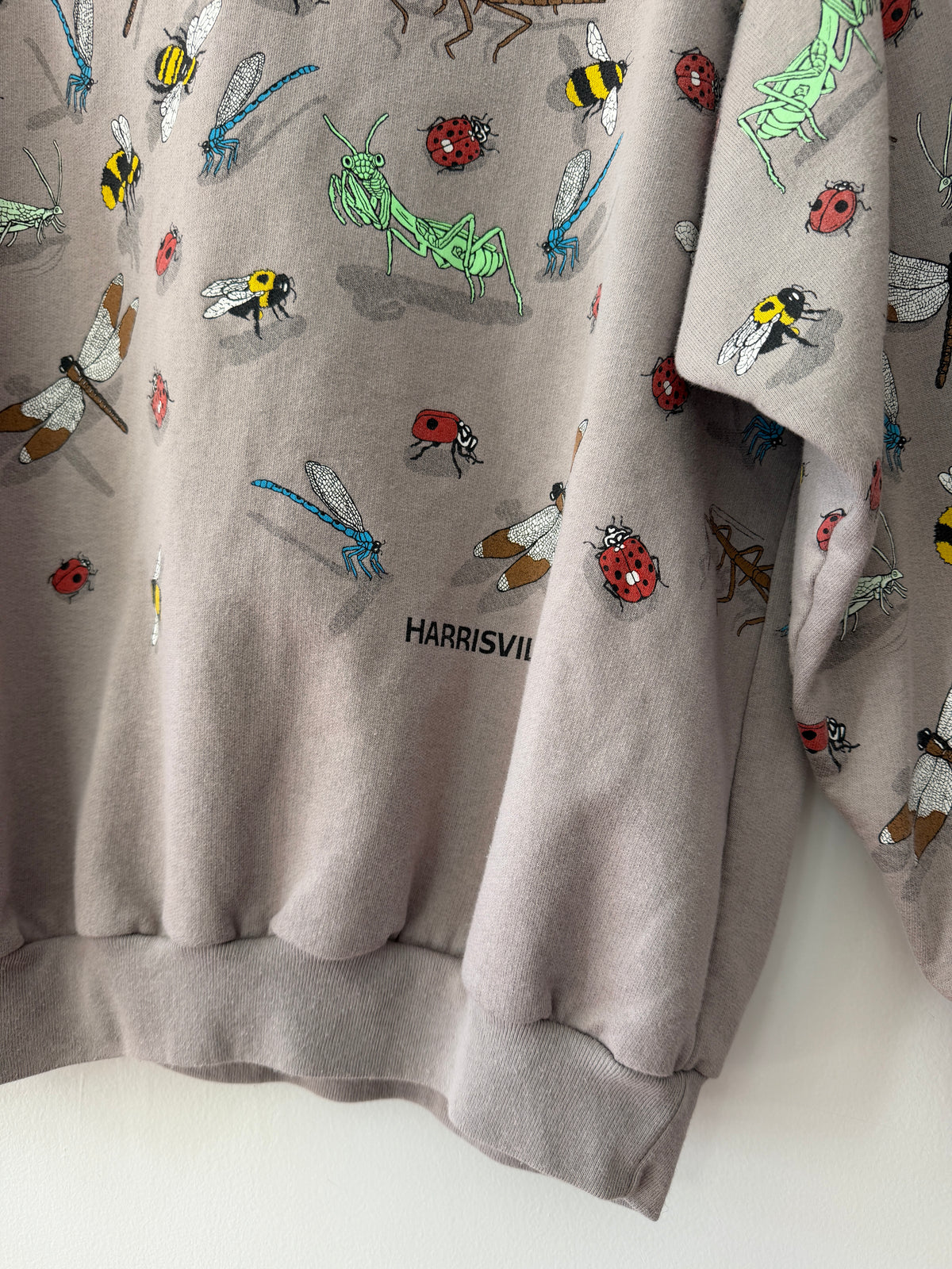 1990s Vintage Glow in the Dark Insect Bugs Crewneck from Harrisville, MI