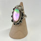 1970s Vintage Mother of Pearl Leaf Southwest Ring - Size 6.5