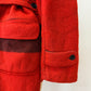 1950s Vintage Hudson Bay Red and Back Point Stripe Blanket Jacket Coat