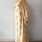 1970s Vintage Gunne Sax by Jessica Angel Kimono Bell Sleeve Maxi Wedding Bridal Dress in Seashell Siren Print