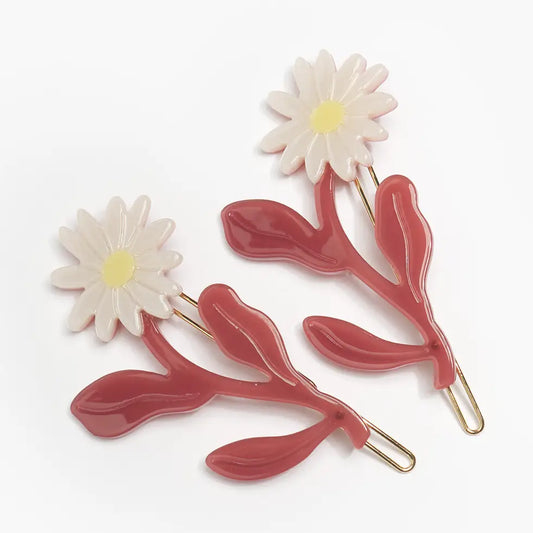 Marguerite Daisy Barrette Set | Winona Irene