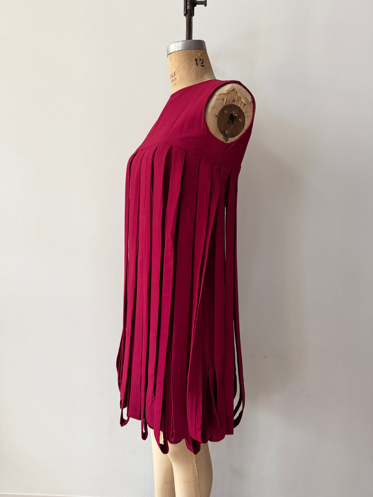 1960s Vintage Handmade Epic Car Wash Dress Recreation of 60s Pierre Cardin Dance Dress