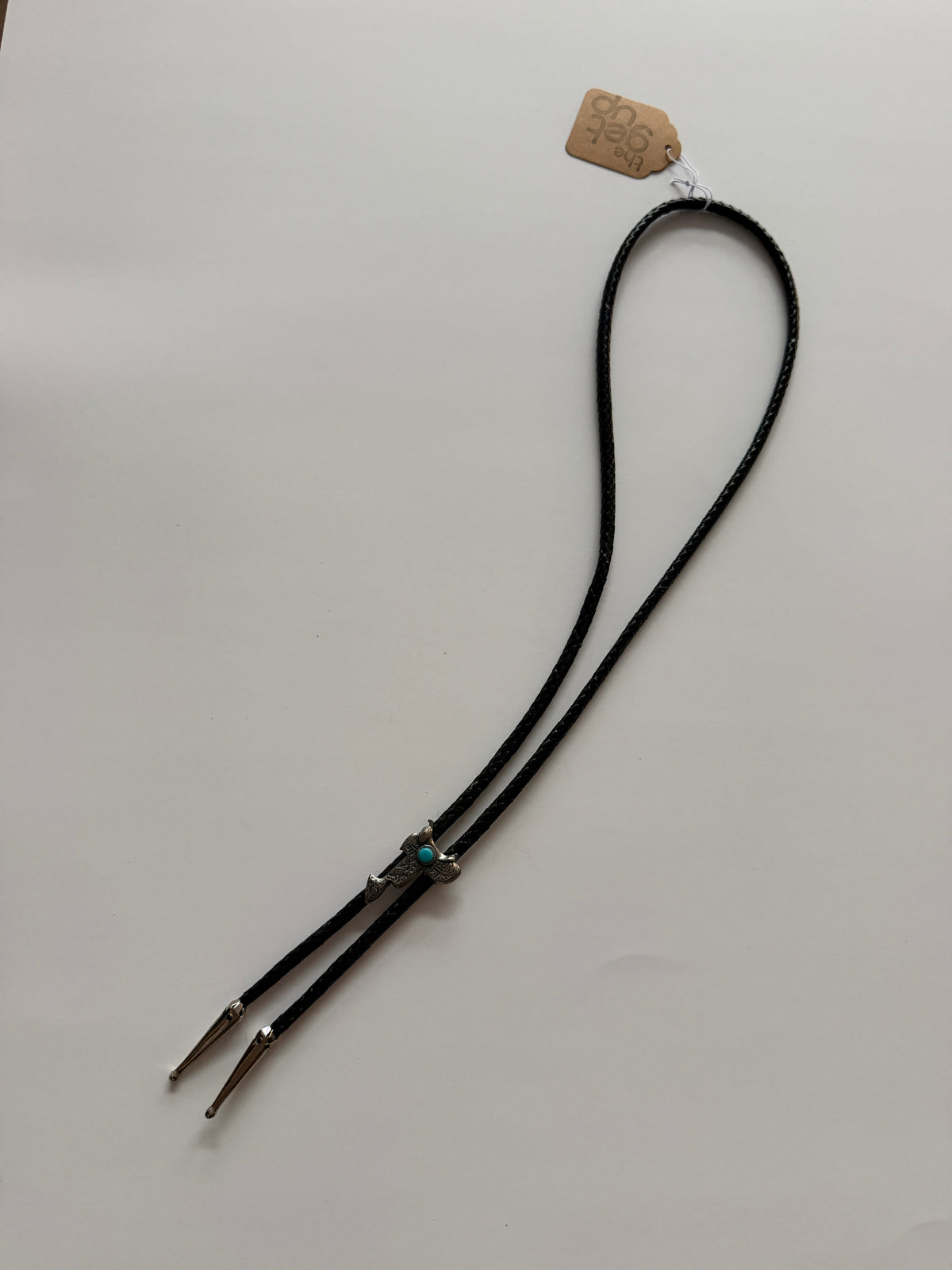 1990s Vintage Jack Russell Dog Bolo Tie Necklace