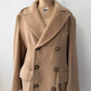 1970s Vintage Wide Lapel Lakeland Camel Wool Dress Coat