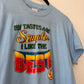 1980s Vintage My Tastes Are Simple Iron On Funny Joke Tee