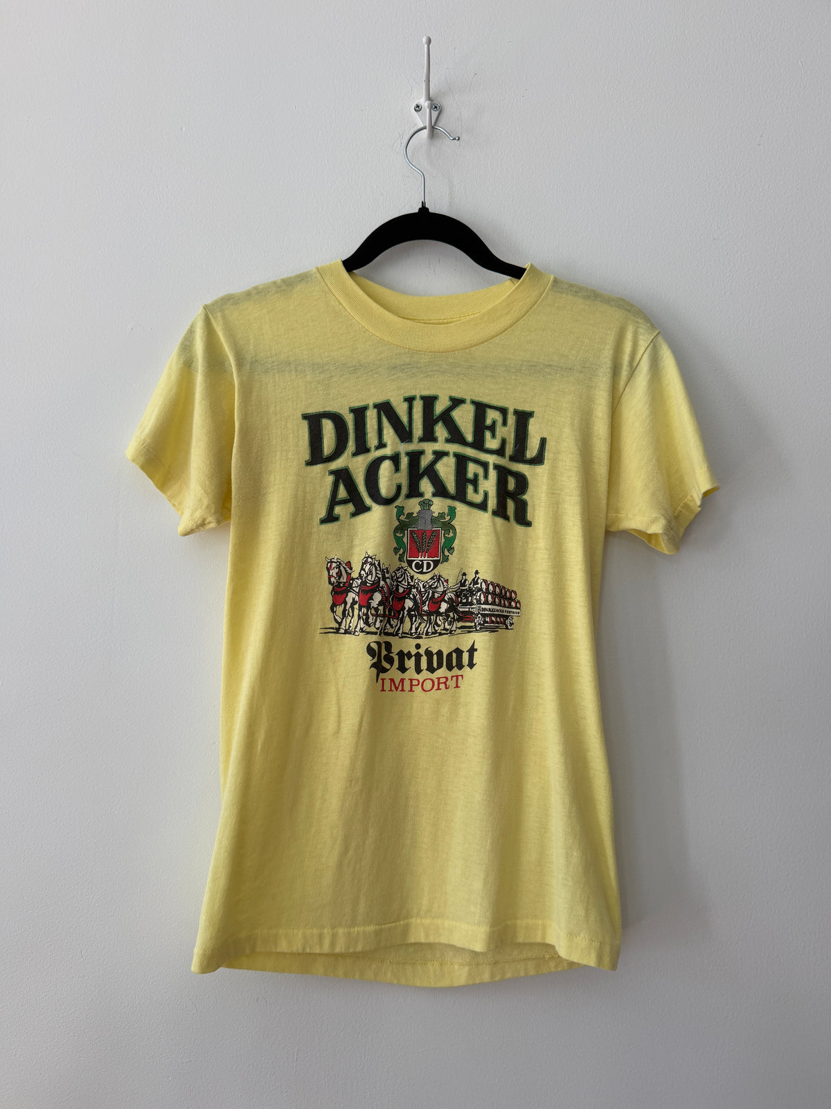 1980s Vintage Dinkel Acker German Brewery Beer T-shirt