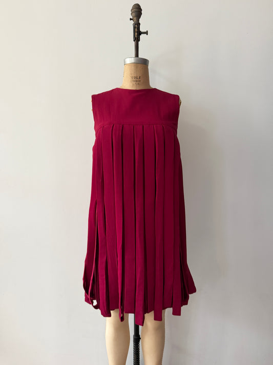 1960s Vintage Handmade Epic Car Wash Dress Recreation of 60s Pierre Cardin Dance Dress