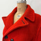 1950s Vintage Hudson Bay Red and Back Point Stripe Blanket Jacket Coat