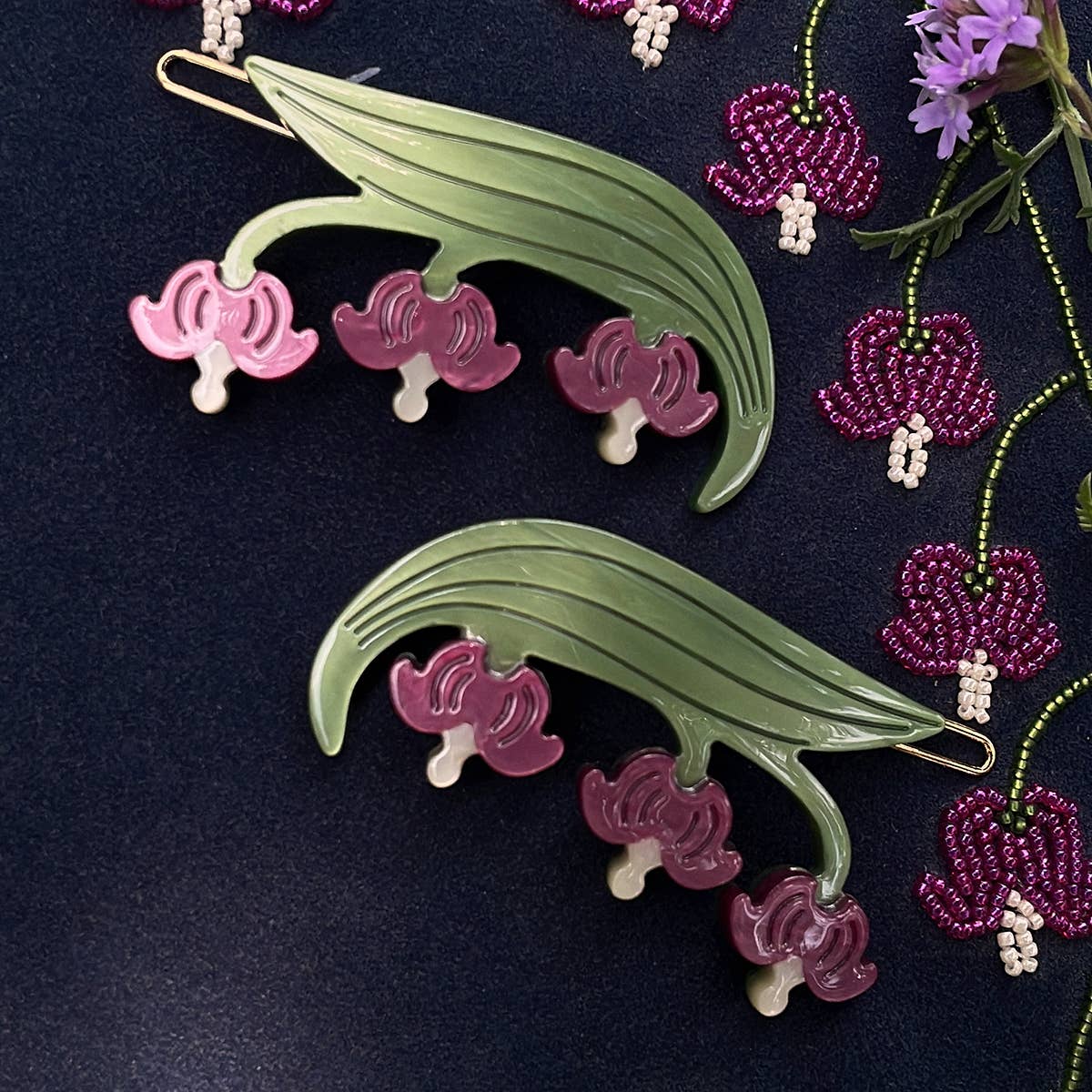 Bleeding Heart Barrette Set | Winona Irene