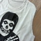 1980s Vintage The Misfits Bootleg Cut Off Sleeve T-shirt
