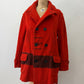 1950s Vintage Hudson Bay Red and Back Point Stripe Blanket Jacket Coat