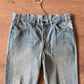 1970s Vintage Orange Tab Light Wash Levi's Jeans - 34" x 34"