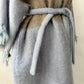 1970s - 80s Vintage Robins Egg Blue and Brown Mohair Blanket Coat