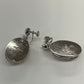 1950s Vintage Whiting and Davis Sterling and Mother of Pearl Screwback Earrings