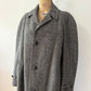 1960s Vintage Gray Harris Tweed Scottish Wool Coat